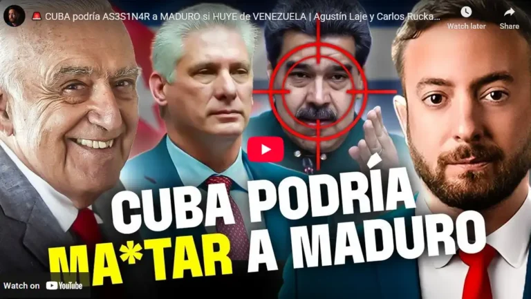 CUBA podría AS3S1N4R a MADURO si HUYE de VENEZUELA | Agustín Laje y Carlos Ruckauf