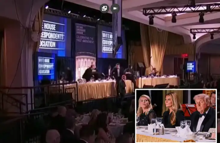 El Servicio Secreto evacuó a Trump de la cena de corresponsales de la Casa Blanca tras un aparente tiroteo