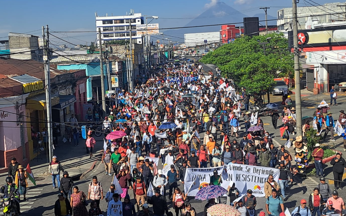 CODECA protagoniza protestas en medio del estado de prevención que las prohíbe