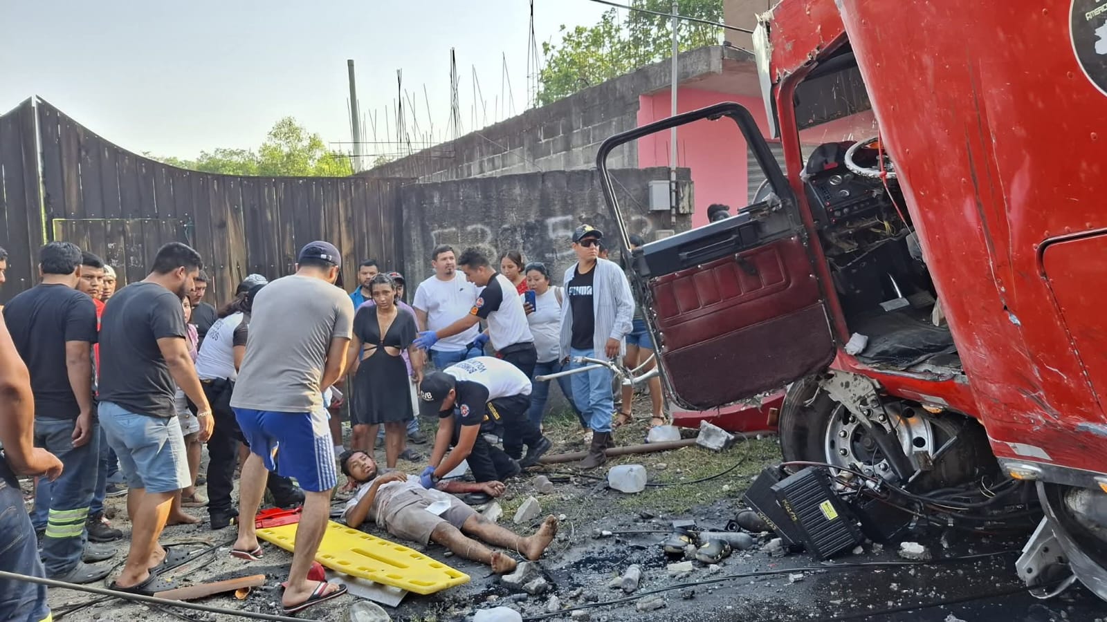 Fuerte accidente en Livingston, Izabal