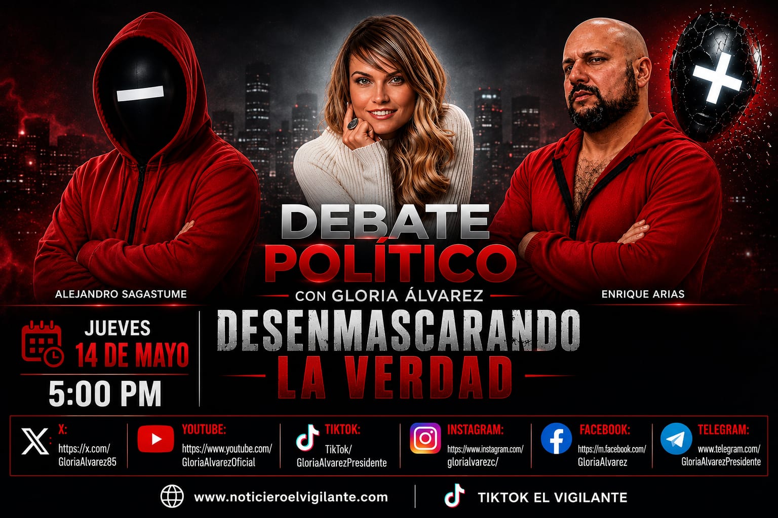 Debate Político con Gloria Alvarez  #DesenmascarandoLaVerdad
